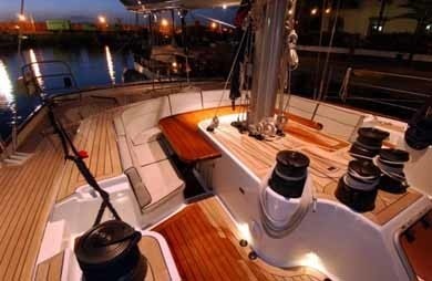 Aft Deck Cockpit Aboard Yacht SOJANA