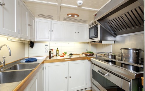 Ship's Galley On Yacht SHAMROCK V