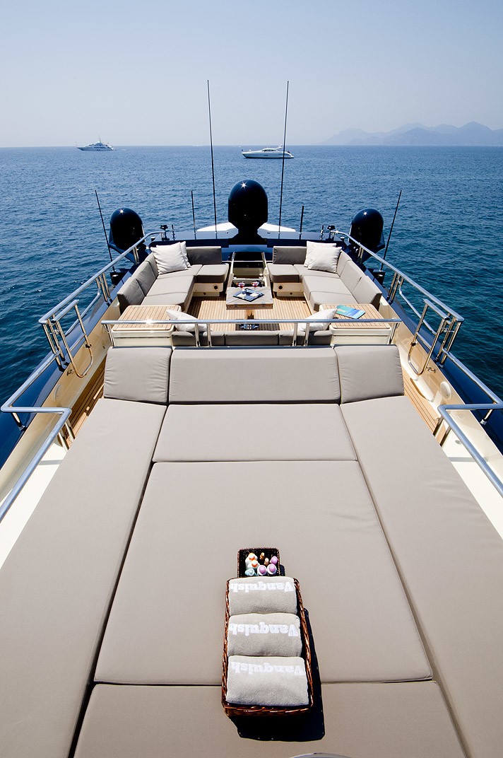 Sunbeds Aboard Yacht VANQUISH