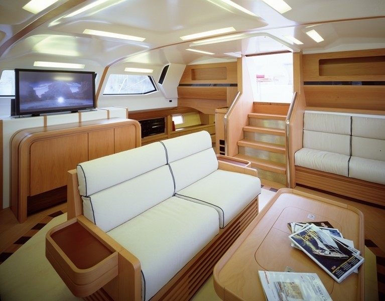 Screening: Yacht VIRIELLA's Saloon Pictured