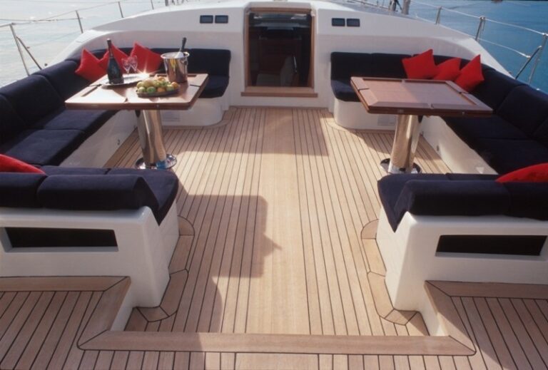 Deck Sitting On Board Yacht VIRIELLA