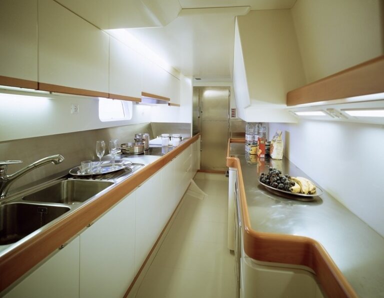 Ship's Galley Aboard Yacht VIRIELLA