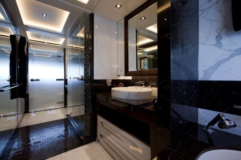 Main Master Bath Aboard Yacht AURELIA
