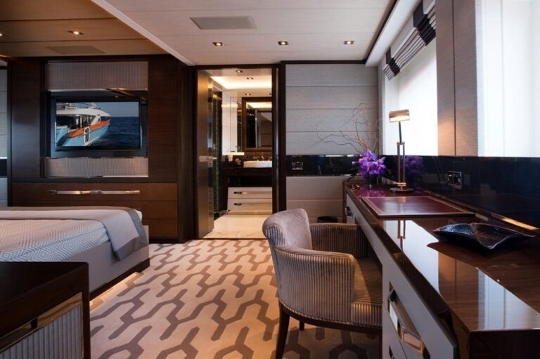 Main Master Office On Yacht AURELIA