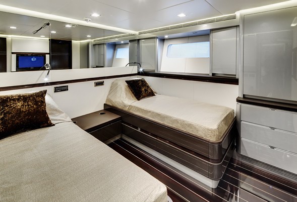 Twin Bed Cabin On Board Yacht BLISS