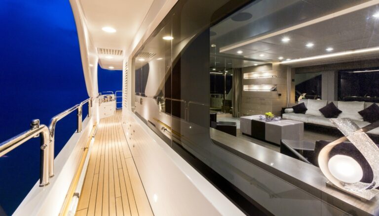 The 37m Yacht EDESIA - Side deck