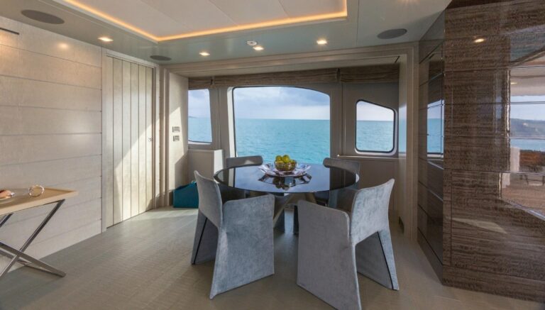 The 37m Yacht EDESIA - Skylounge table