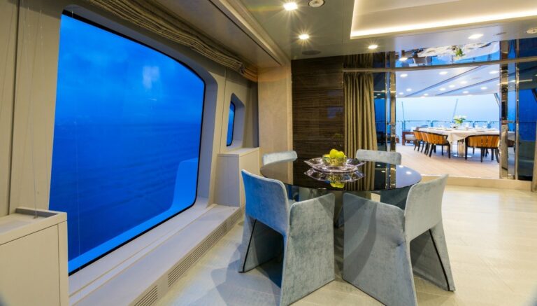 The 37m Yacht EDESIA - Skylounge games table