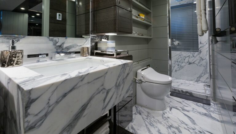 The 37m Yacht EDESIA - Marble ensuite