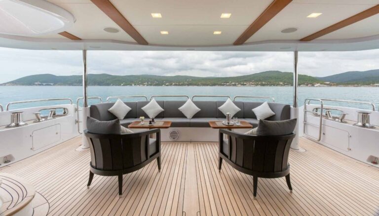 The 37m Yacht EDESIA - Main aft deck