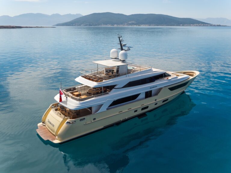38m Sanlorenzo SOURAYA - Aerial View