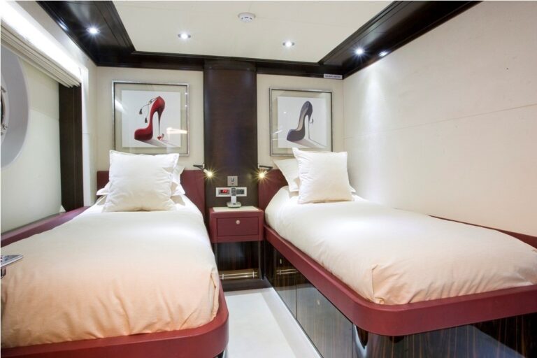 Guest's Twinned Stateroom On Yacht GRENADINES III