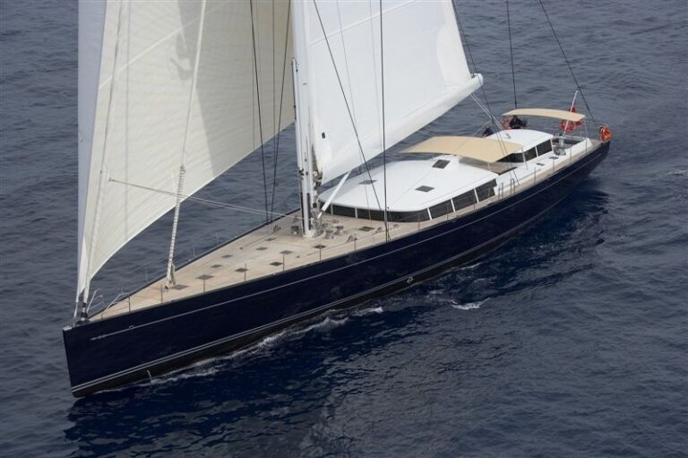 From Above Aspect On Board Yacht CINDERELLA IV