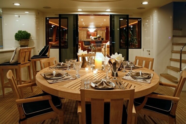 Eating/dining Close Up On Yacht ENDLESS SUMMER