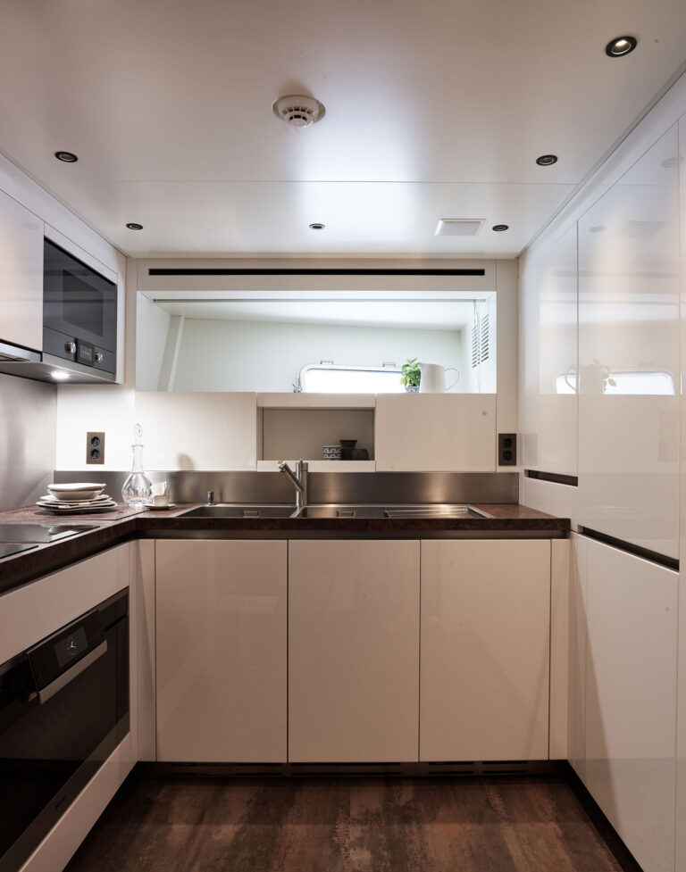 Lower deck galley