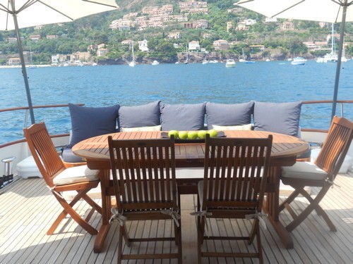 Aft Deck On Yacht AVA