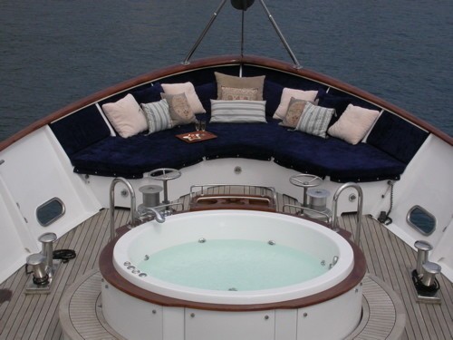 Jacuzzi Pool Aboard Yacht AVA