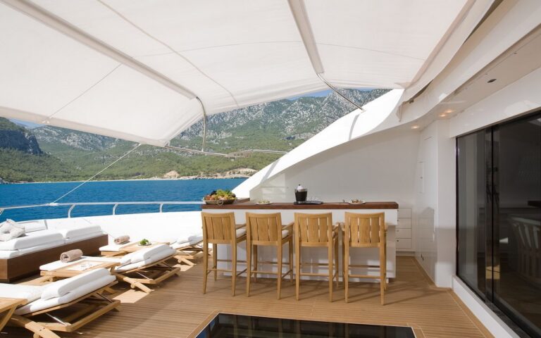 Drinks Bar On Board Yacht NAMASTE 8