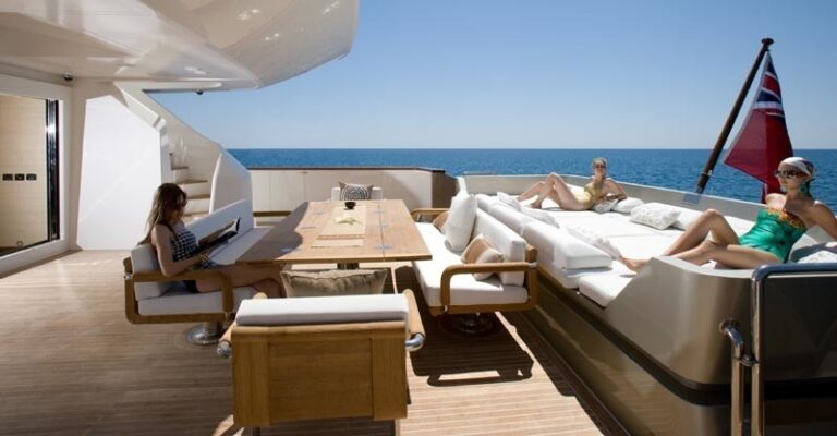 Deck Lounging On Board Yacht NAMASTE 8