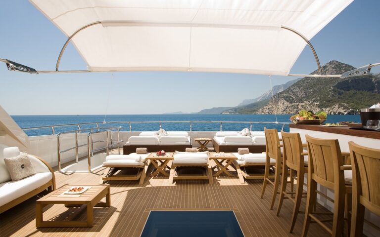 Deck Lounging On Yacht NAMASTE 8