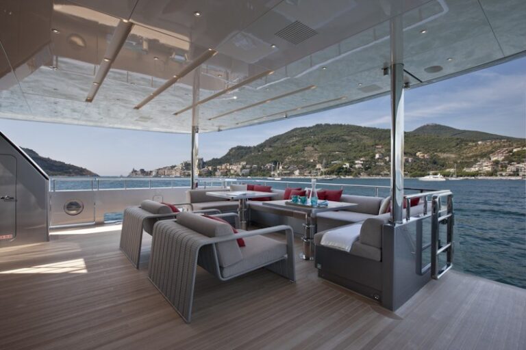 Aft Premier Deck On Board Yacht SCORPION 2