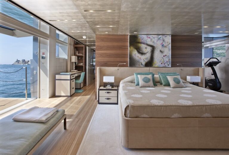 Main Master Stateroom Balcony / Terrace On Board Yacht SCORPION 2