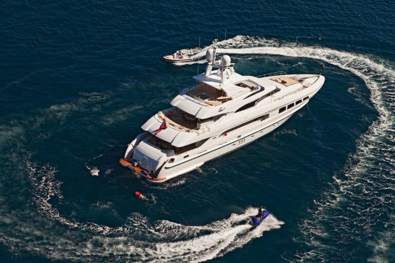From Above Aspect Aboard Yacht MANIFIQ