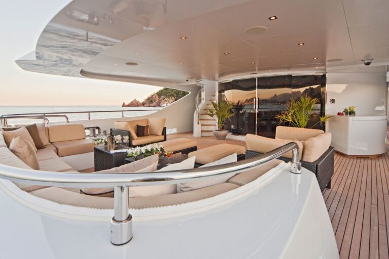 Aft Deck On Board Yacht MANIFIQ