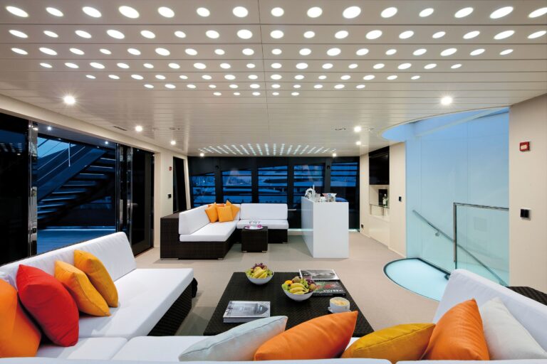 Sky-lounge Aboard Yacht OCEAN SAPPHIRE