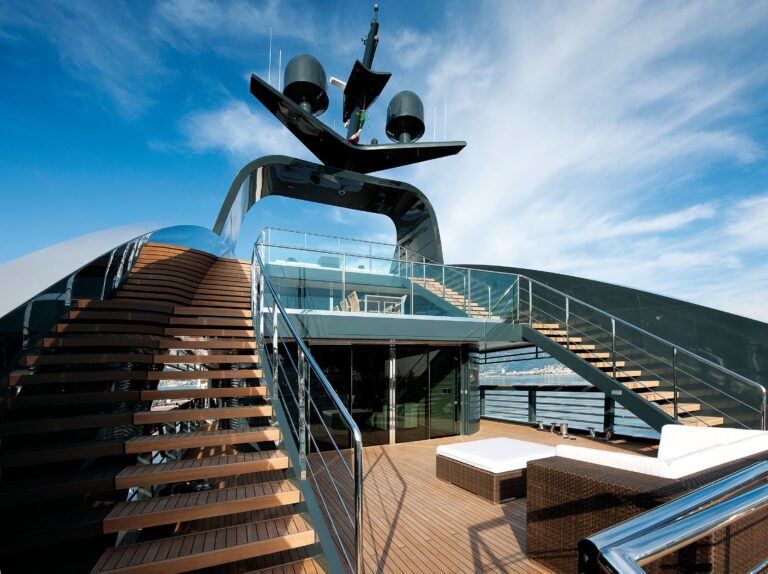 Top Deck Aboard Yacht OCEAN SAPPHIRE