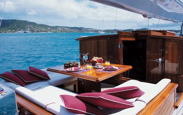 Cockpit Eating/dining Aboard Yacht RANGER