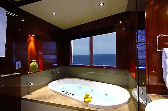 Main Master Bathroom On Board Yacht SEAFARIS