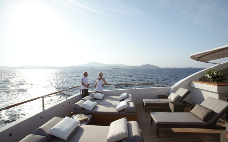 Deck Sitting Zone Aboard Yacht TATII