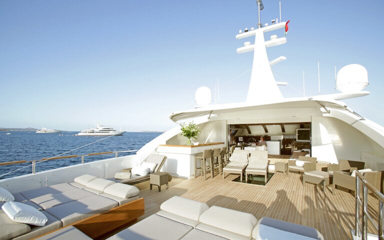 Deck Sitting On Board Yacht TATII