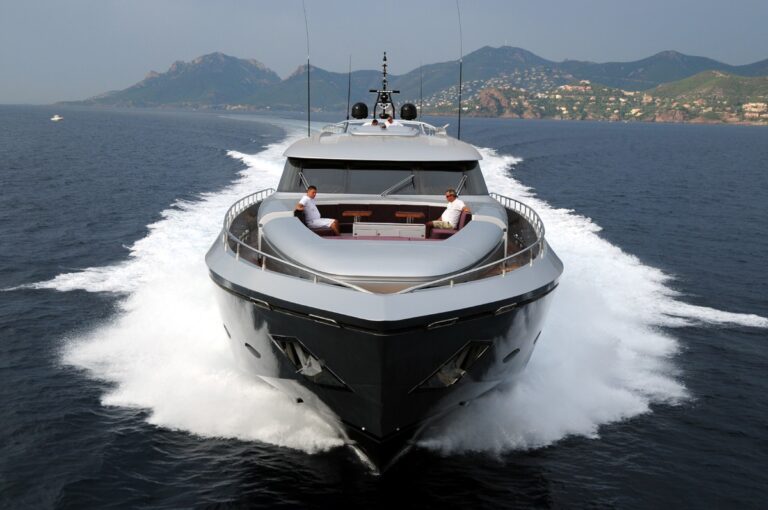 Ship's Bow: Yacht MY TOY's Cruising Captured