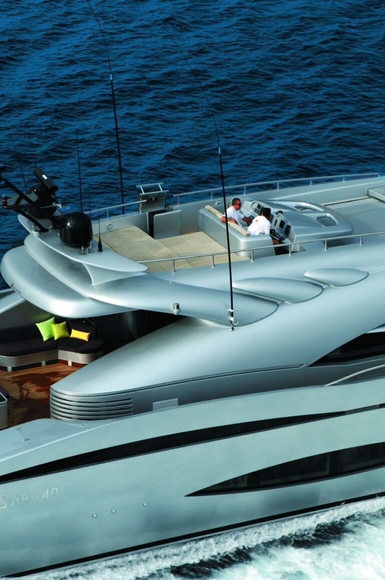 From Above Aspect Aboard Yacht MY TOY