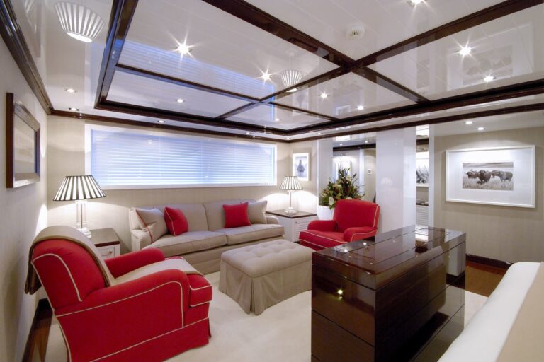 Main Master Sitting Zone Aboard Yacht OXYGEN