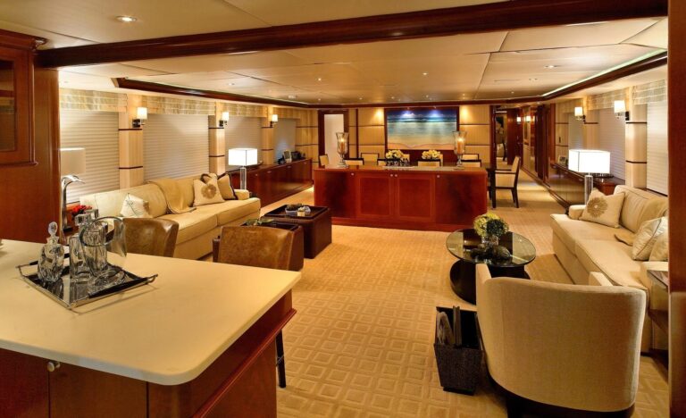 Saloon On Board Yacht WAKU