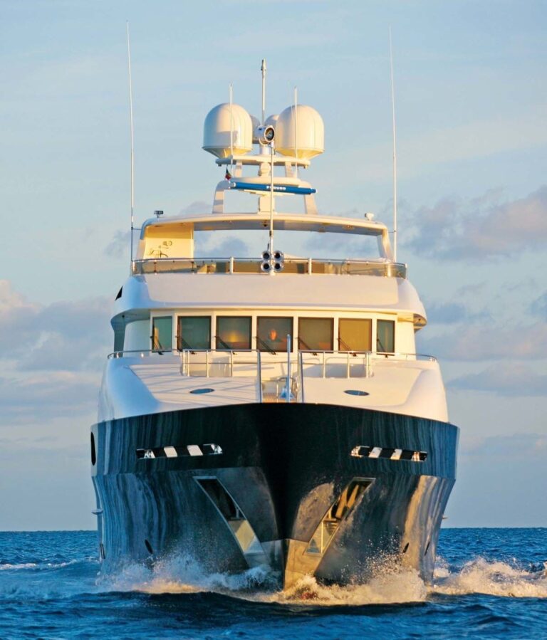 Ship's Bow On Board Yacht WAKU