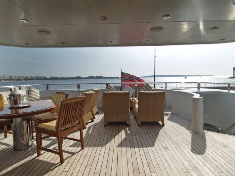 Bridgedeck Deck Aft On Yacht ALASKA OF GEORGE TOWN