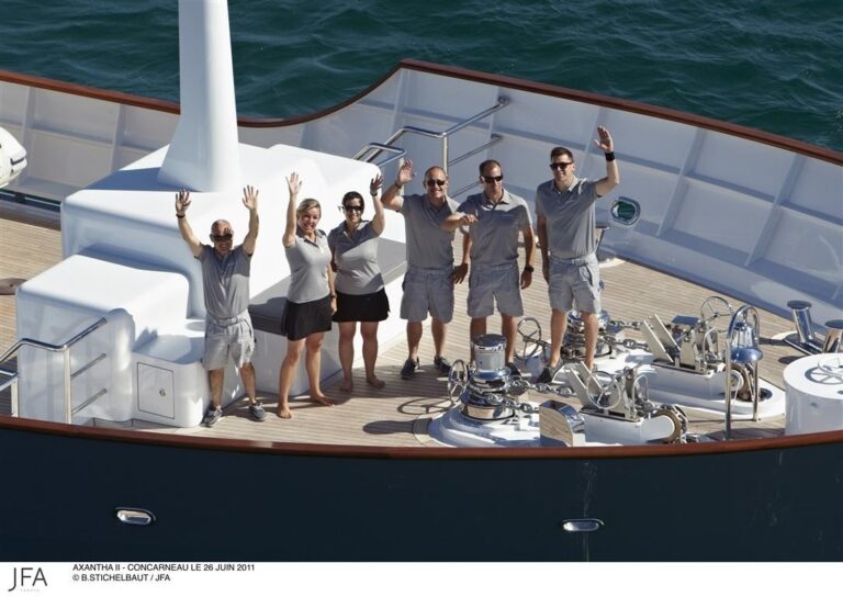 Crewmember's On Yacht AXANTHA II