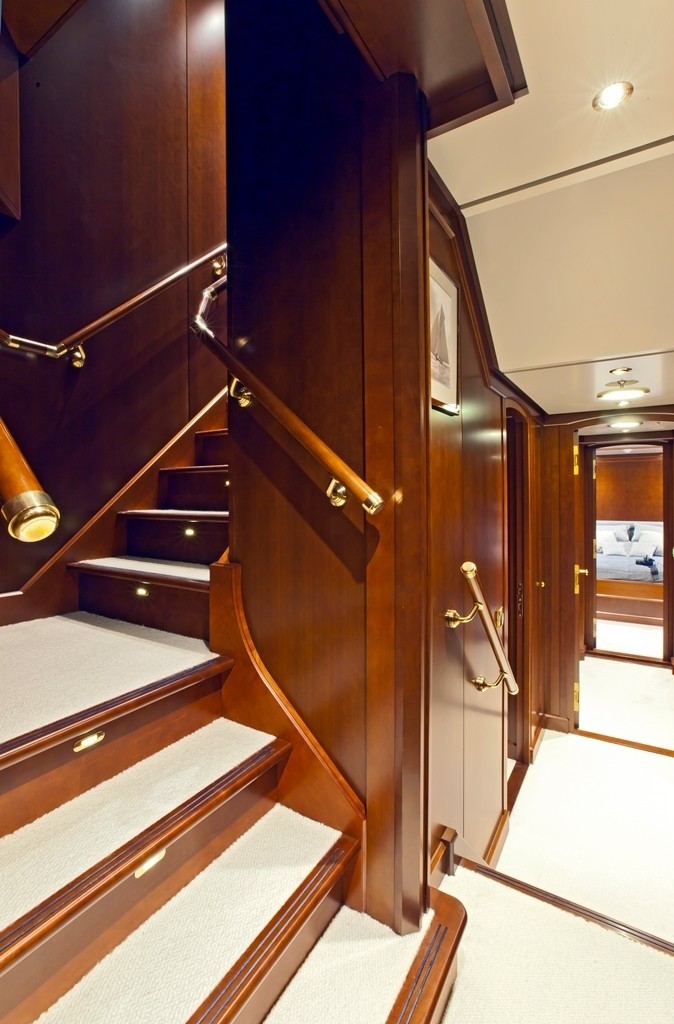 Staircase On Yacht AXANTHA II