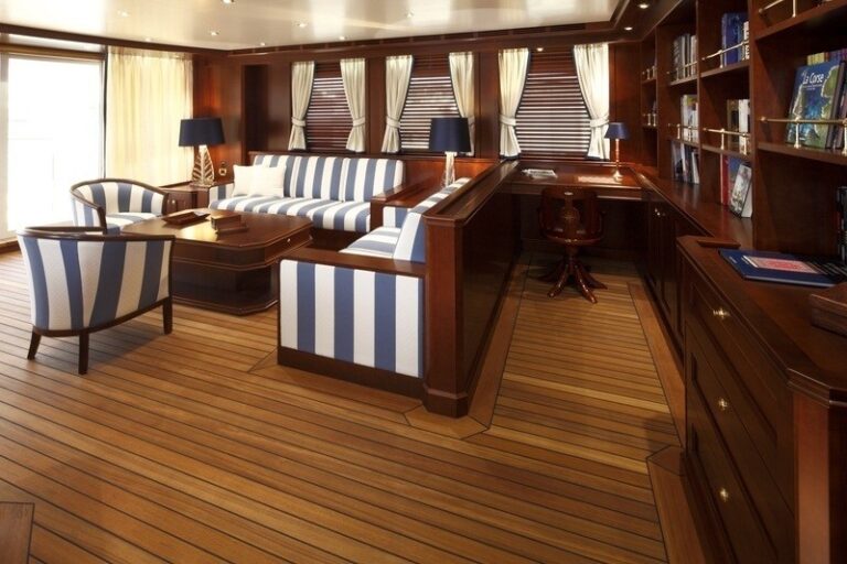 Top Lounging Aboard Yacht AXANTHA II