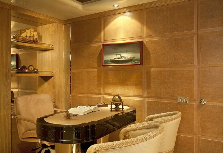 Main Master Office On Yacht ECLIPSE