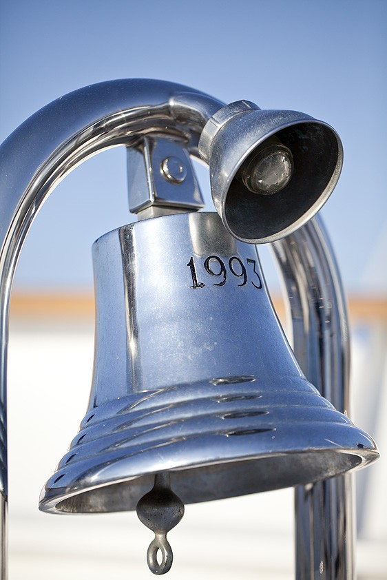Ship's Bell: Yacht ECLIPSE's Close Up Photograph