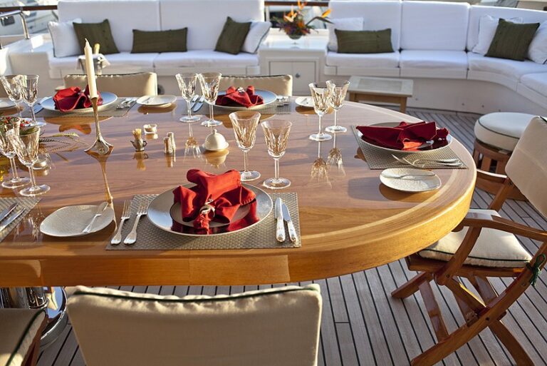Outdoor Eating/dining Furniture On Yacht ECLIPSE