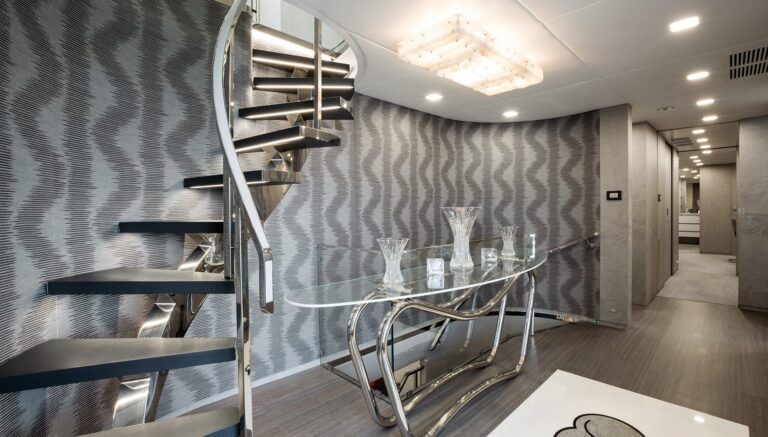 main deck stairwell and hall