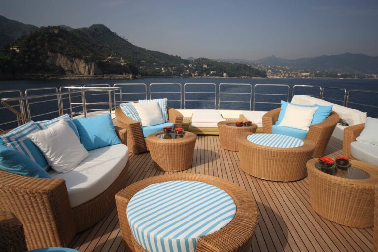 Sun Deck Sitting On Board Yacht HANA