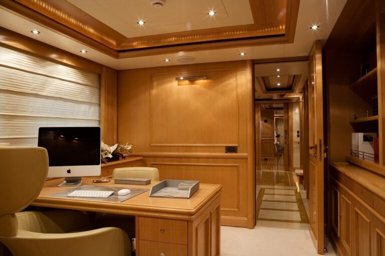 Main Master Office On Board Yacht HANA