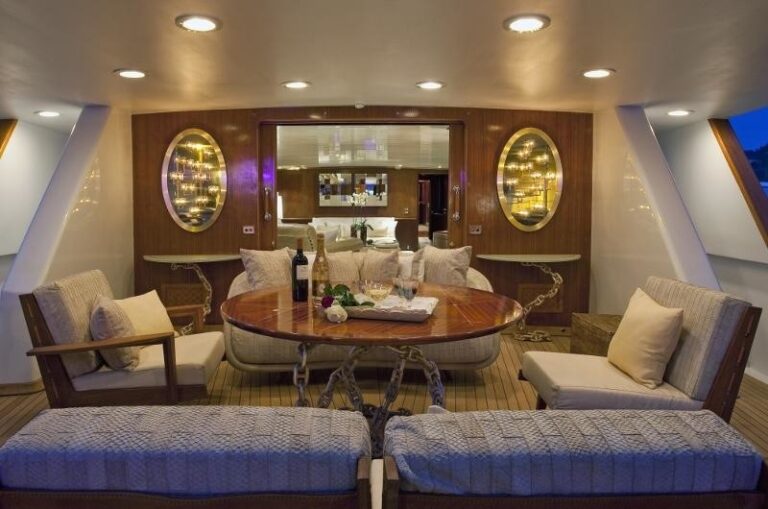 Aft Deck On Board Yacht SIRAHMY